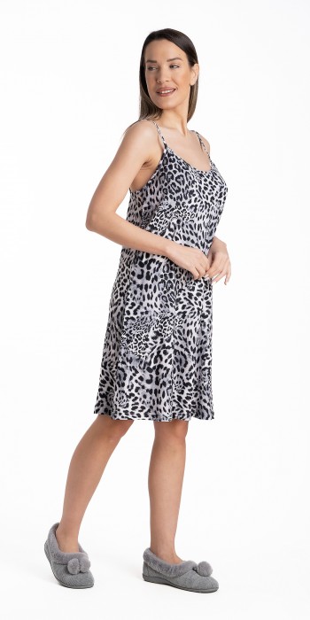 Animal print νυχτικό τιράντα Animal print νυχτικό τιράντα