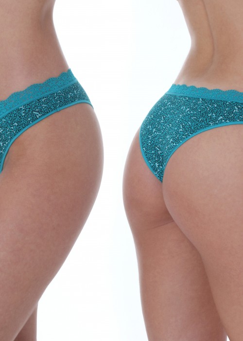 bamboo brazil prints 2pack πετρόλ