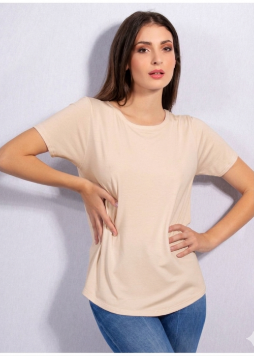 T-shirt bamboo σε Μπεζ χρώμα T-shirt bamboo σε Μπεζ χρώμα