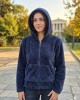 Ζακέτα με φερμουάρ σε μπλε χρώμα