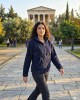 Ζακέτα με φερμουάρ σε μπλε χρώμα
