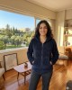 Ζακέτα με φερμουάρ σε μπλε χρώμα
