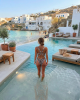 Bikini set animal print με σχέδιο στην πλάτη Bikini set animal print με σχέδιο στην πλάτη