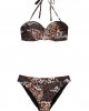 Animal print στράπλες για μεγάλο στήθος