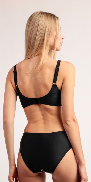 Admas γυναικείο μπικίνι καφέ σκούρο plus size