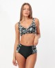 Admas γυναικείο μπικίνι μαύρο με άσπρο plus size Admas γυναικείο μπικίνι μαύρο με άσπρο plus size