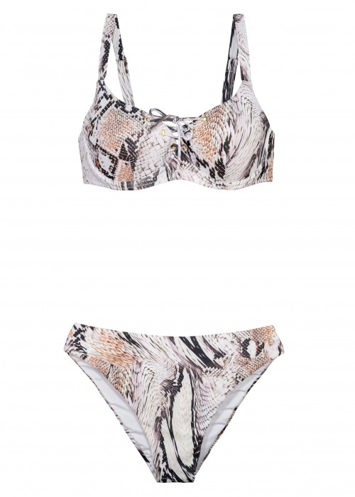 Snake print σουτιέν για μεγάλο στήθος