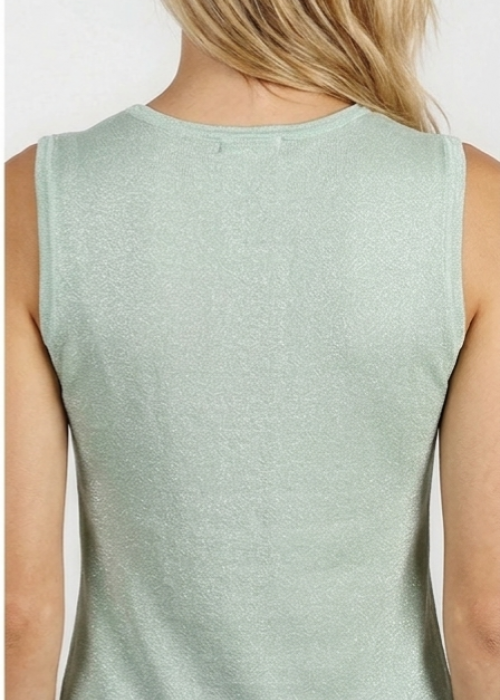 T-shirt Lurex σε aqua χρώμα