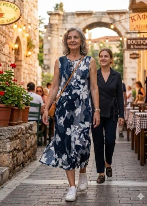 Μπλε-Πράσινο καλοκαιρινό φόρεμα Μπλε-Πράσινο καλοκαιρινό φόρεμα