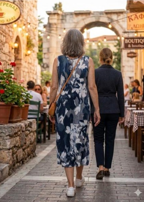 Μπλε-Πράσινο καλοκαιρινό φόρεμα Μπλε-Πράσινο καλοκαιρινό φόρεμα