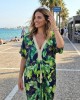 Μίντι καλοκαιρινό φόρεμα σε πράσινο χρώμα Μίντι καλοκαιρινό φόρεμα σε πράσινο χρώμα