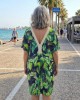 Μίντι καλοκαιρινό φόρεμα σε πράσινο χρώμα Μίντι καλοκαιρινό φόρεμα σε πράσινο χρώμα