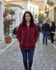 Ζακέτα με φερμουάρ σε κόκκινο χρώμα