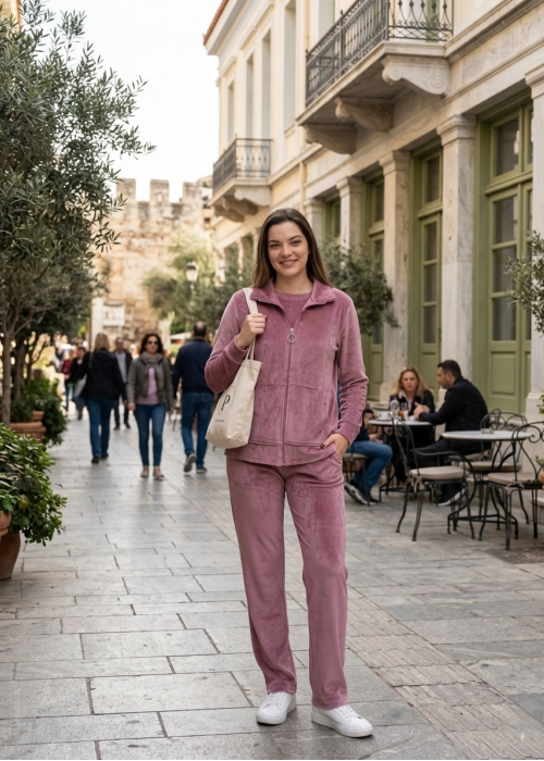 φόρμα βελούδο με γιακά σάπιο μήλο φόρμα βελούδο με γιακά σάπιο μήλο