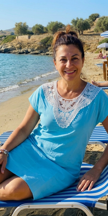 Μίντι καλοκαιρινό φόρεμα σε γαλάζιο χρώμα