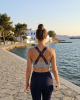 fila bra με χιαστί πλάτη σε γκρι χρώμα