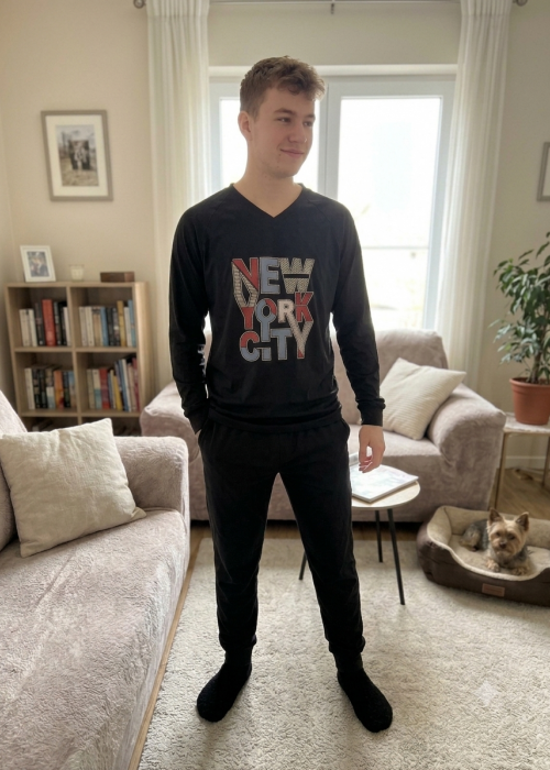 Ανδρική βαμβακερή πυτζάμα New York City