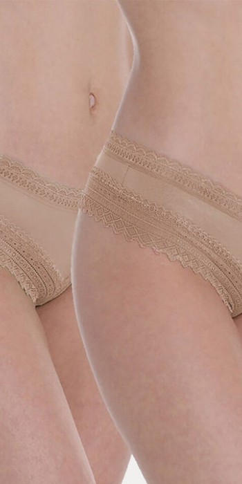 bamboo lace μπεζ 2pack