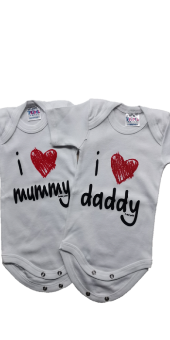 Σετ ζιπουνάκια love mummy and daddy Σετ ζιπουνάκια love mummy and daddy