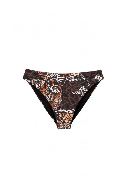 Animal print στράπλες για μεγάλο στήθος