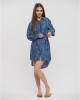 Ble Resort Collection Καλοκαιρινό Mini Σεμιζιέ Φόρεμα Μπλε