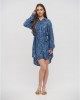 Ble Resort Collection Καλοκαιρινό Mini Σεμιζιέ Φόρεμα Μπλε
