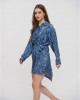 Ble Resort Collection Καλοκαιρινό Mini Σεμιζιέ Φόρεμα Μπλε