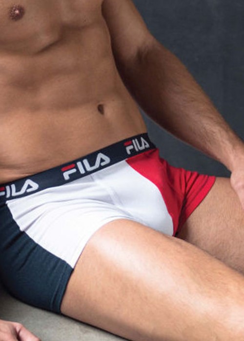 fila boxer τρίχρωμο navy