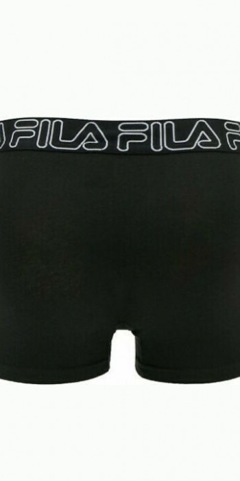 fila boxer μαύρο με logo fila underwear