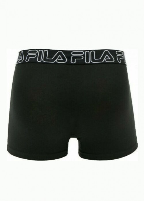 fila boxer μαύρο με logo fila underwear