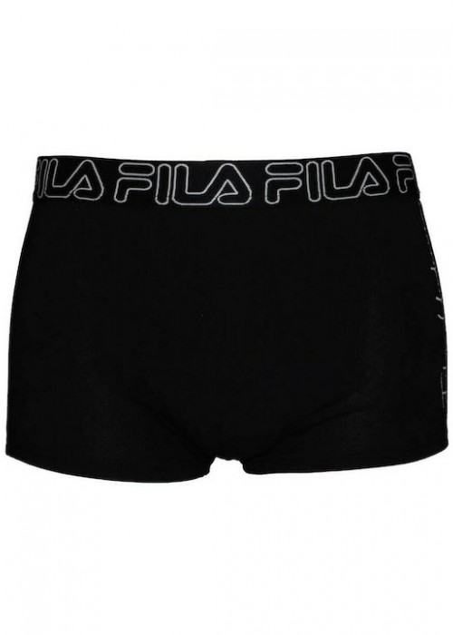 fila boxer μαύρο με logo fila underwear