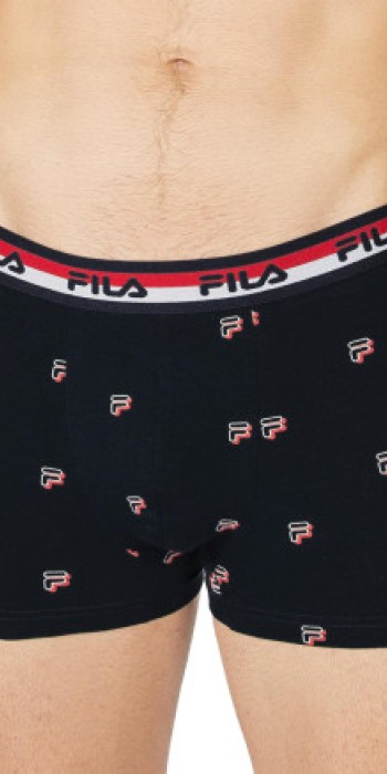 fila boxer μαύρο με logo F 