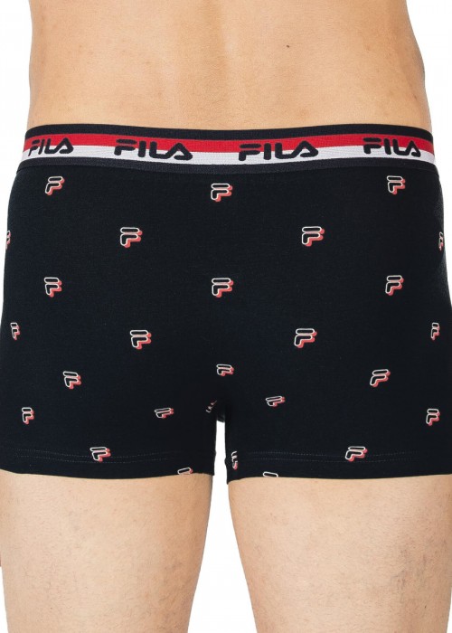 fila boxer μαύρο με logo F 