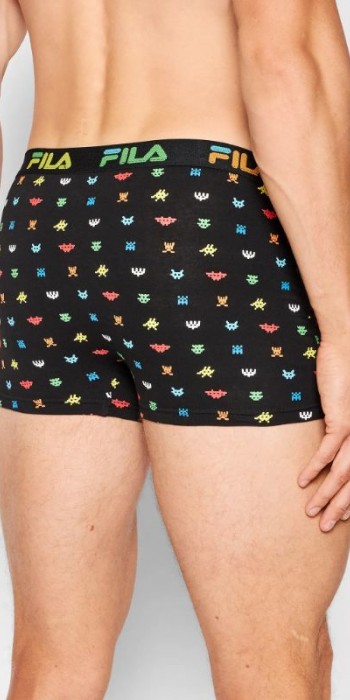 Men's fila boxer fun με σχέδια μαύρο