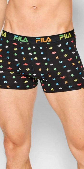 Men's fila boxer fun με σχέδια μαύρο