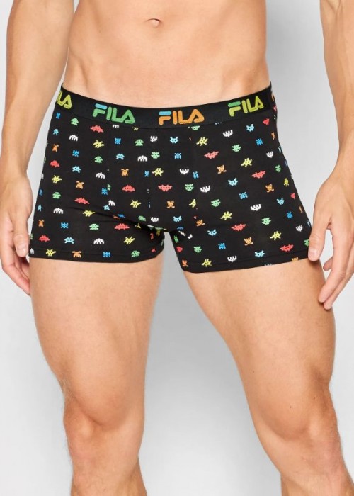 Men's fila boxer fun με σχέδια μαύρο