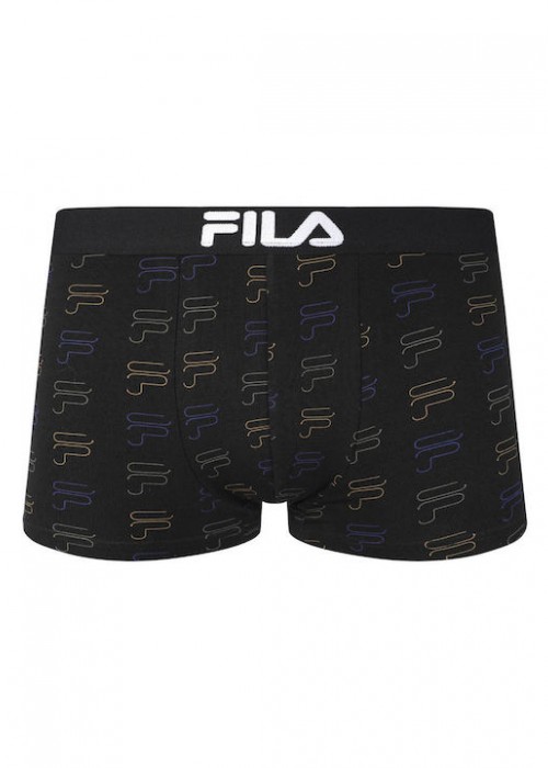 Ανδρικό fila boxer μαύρο με logo F 