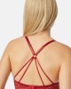 Τριγωνική Bralette με αποσπώμενη ενίσχυση σε κόκκινο χρώμα Τριγωνική Bralette με αποσπώμενη ενίσχυση σε κόκκινο χρώμα