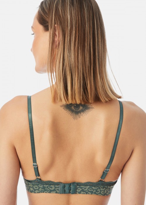 Fimelle Elegance Bralette με αποσπώμενη ενίσχυση σε λαδί λεοπάρ χρώμα Fimelle Elegance Bralette με αποσπώμενη ενίσχυση σε λαδί λεοπάρ χρώμα