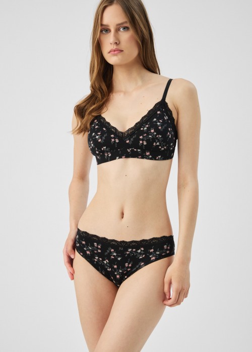 Fimelle Elegance Bralette με αποσπώμενη ενίσχυση φλοράλ