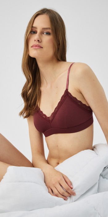 Fimelle Elegance Bralette με αποσπώμενη ενίσχυση σε μπορντό χρώμα Fimelle Elegance Bralette με αποσπώμενη ενίσχυση σε μπορντό χρώμα