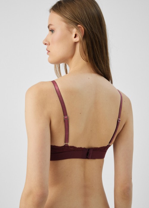 Fimelle Elegance Bralette με αποσπώμενη ενίσχυση σε μπορντό χρώμα Fimelle Elegance Bralette με αποσπώμενη ενίσχυση σε μπορντό χρώμα