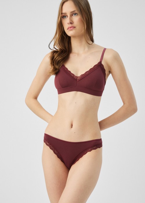 Fimelle Elegance Bralette με αποσπώμενη ενίσχυση σε μπορντό χρώμα Fimelle Elegance Bralette με αποσπώμενη ενίσχυση σε μπορντό χρώμα