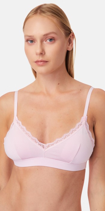 Fimelle Elegance Bralette με αποσπώμενη ενίσχυση σε ροζ χρώμα
