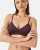 Fimelle Elegance Bralette με αποσπώμενη ενίσχυση σε μωβ μελιτζανί χρώμα Fimelle Elegance Bralette με αποσπώμενη ενίσχυση σε μωβ μελιτζανί χρώμα