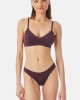 Fimelle Elegance Bralette με αποσπώμενη ενίσχυση σε μωβ μελιτζανί χρώμα Fimelle Elegance Bralette με αποσπώμενη ενίσχυση σε μωβ μελιτζανί χρώμα