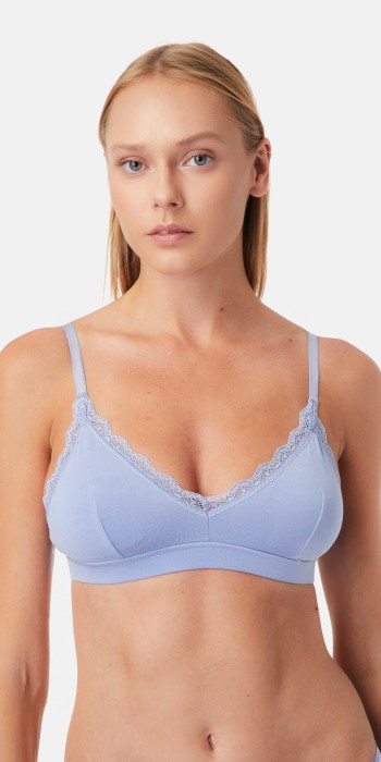 Fimelle Elegance Bralette με αποσπώμενη ενίσχυση σε γαλάζιο χρώμα