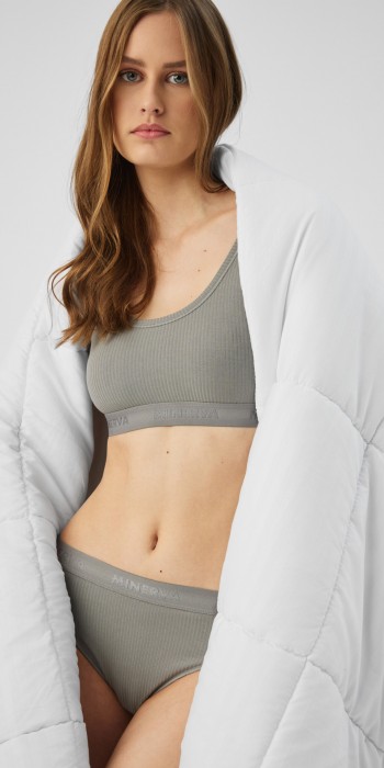 Cozy Rib TENCEL Modal Γυναικείο Τοπ με εξωτερικό λάστιχο