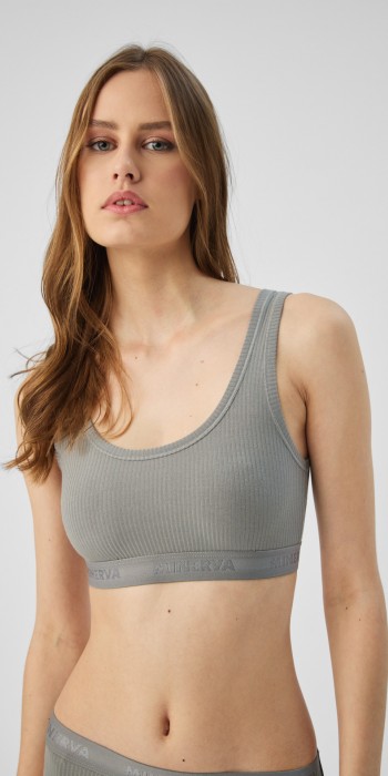 Cozy Rib TENCEL Modal Γυναικείο Τοπ με εξωτερικό λάστιχο Cozy Rib TENCEL Modal Γυναικείο Τοπ με εξωτερικό λάστιχο