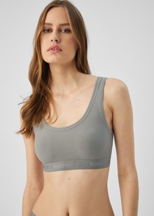 Cozy Rib TENCEL Modal Γυναικείο Τοπ με εξωτερικό λάστιχο Cozy Rib TENCEL Modal Γυναικείο Τοπ με εξωτερικό λάστιχο